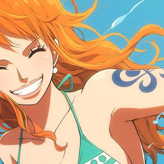 Nami One Piece desktop wallpaper