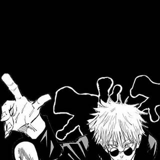 Anime black and white phone wallpaper