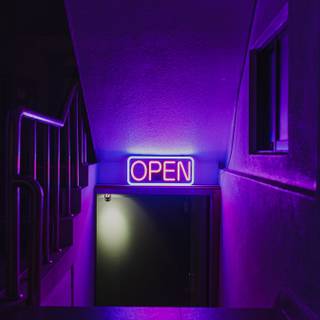 Neon purple iPhone wallpaper