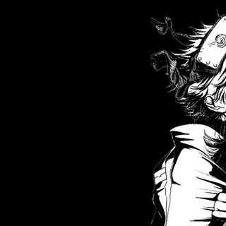 White anime PC wallpaper