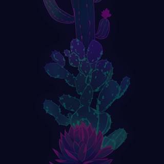 Neon purple iPhone wallpaper