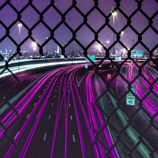 Neon purple iPhone wallpaper