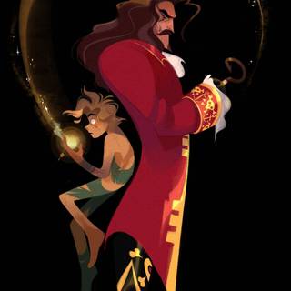 Captain Hook iPhone wallpaper