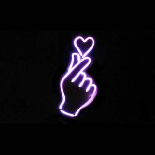 Neon purple iPhone wallpaper