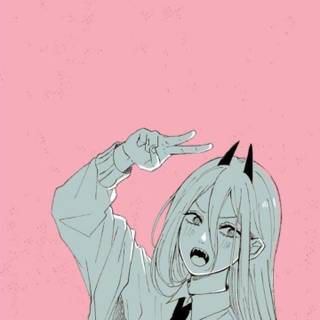 Chainsaw Man Power phone wallpaper