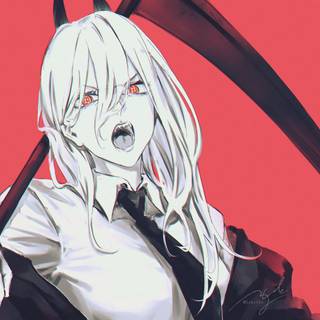 Anime Power Chainsaw Man wallpaper