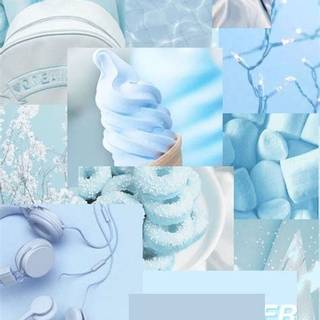 Blue iPhone aesthetic wallpaper