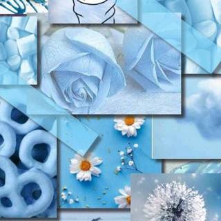 Blue iPhone aesthetic wallpaper