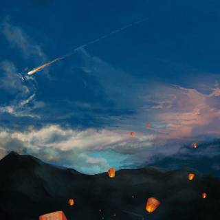 Lantern phone wallpaper