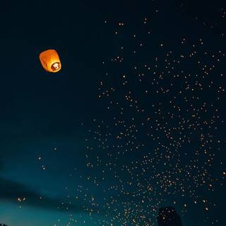 Lantern phone wallpaper