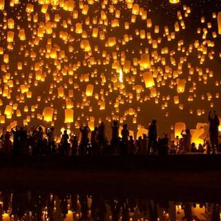 Lantern phone wallpaper