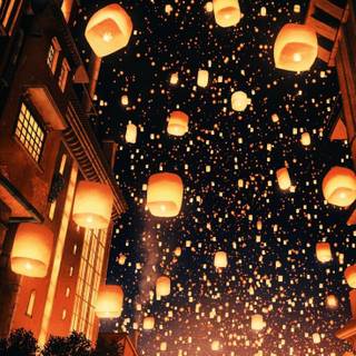 Lantern phone wallpaper