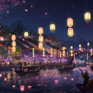 Lantern festival wallpaper