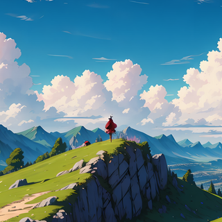 Anime scenary phone wallpaper