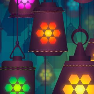 Lantern phone wallpaper