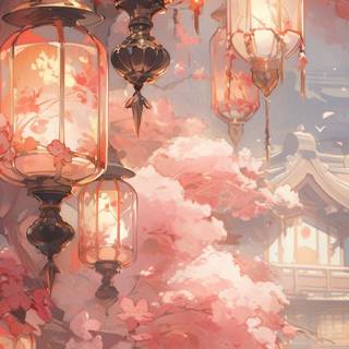 Lantern phone wallpaper