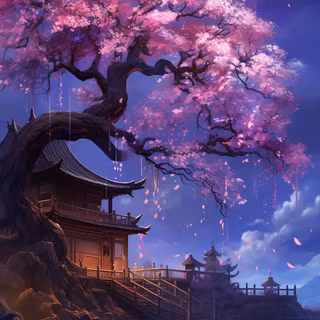 Anime scenary phone wallpaper