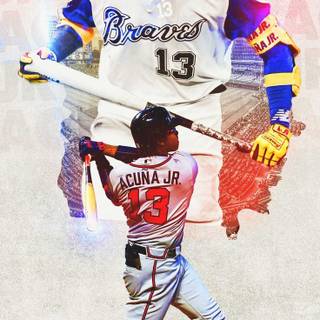 Ronald Acuna Jr iPhone wallpaper