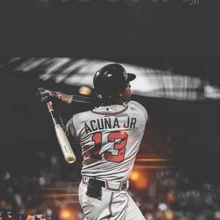 Ronald Acuna Jr iPhone wallpaper