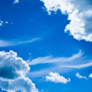 Blue sky iPhone wallpaper