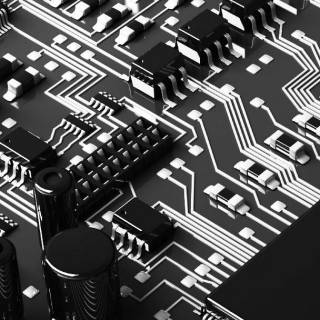 iPhone circuit wallpaper