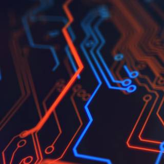 iPhone circuit wallpaper