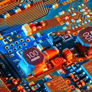 iPhone circuit wallpaper