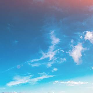 Blue sky iPhone wallpaper