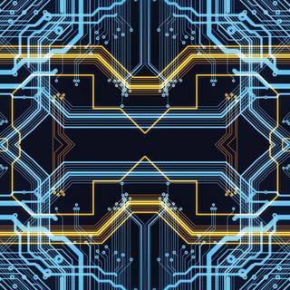 iPhone circuit wallpaper