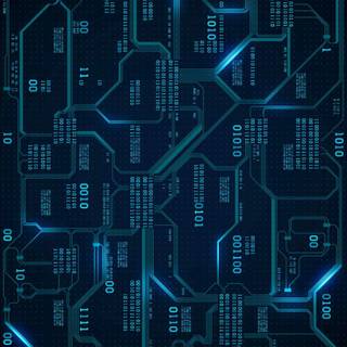 iPhone circuit wallpaper