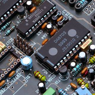 iPhone circuit wallpaper