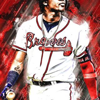 Ronald Acuna Jr iPhone wallpaper