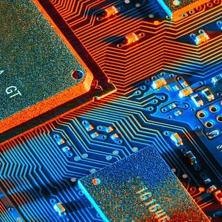 iPhone circuit wallpaper