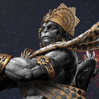 Lord Hanuman 4k PC wallpaper