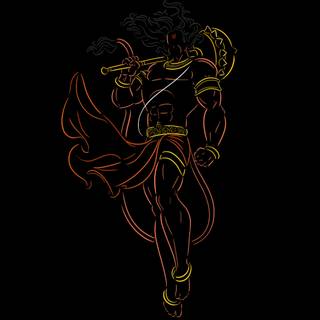 Hanuman Ji black wallpaper