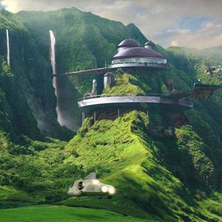 Future landscape wallpaper