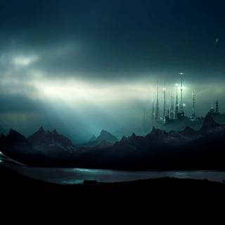 Future landscape wallpaper