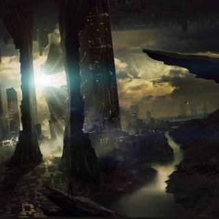 Future landscape wallpaper