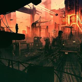 Future landscape wallpaper