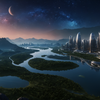 Future landscape wallpaper