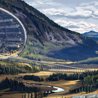 Future landscape wallpaper