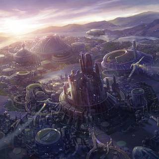 Future landscape wallpaper