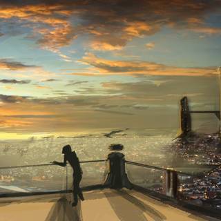 Future landscape wallpaper