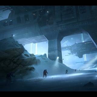 Future landscape wallpaper