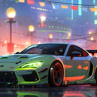 Supercar racing wallpaper