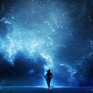 Running in the dark wallpaper