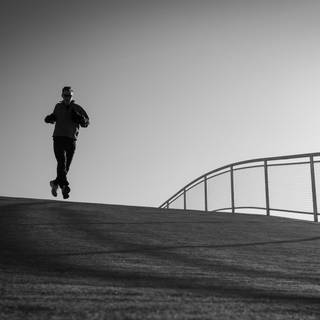 Running in the dark wallpaper