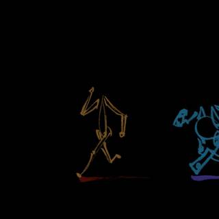 Running in the dark wallpaper