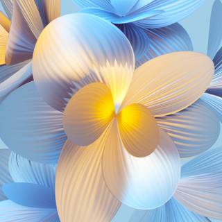 iPhone flower blue wallpaper