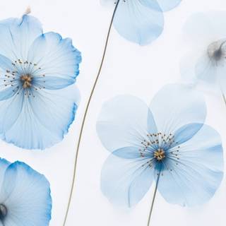 iPhone flower blue wallpaper